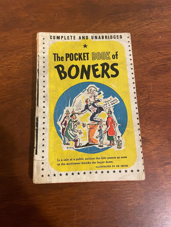 The Pocket Book Of Boners Illustrated By Dr Seuss Curmudgeon Books The pocket book of boners illustrated by dr seuss curmudgeon books